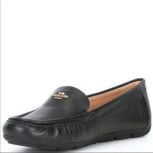COACH Leather Black Marley Flat Loafers 6.5